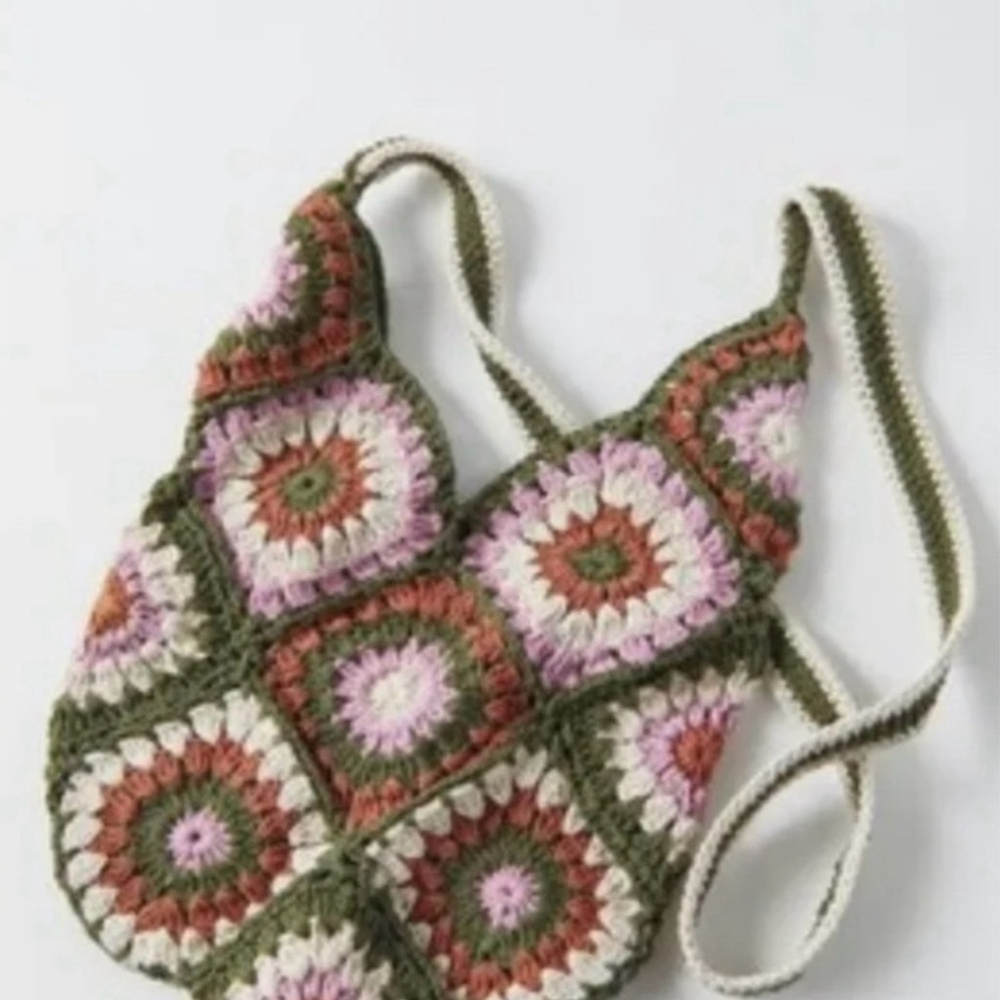 Urban Outfitters Lara Crochet Shoulder Bag NWOT Sold Out Boho Hippie Vintage